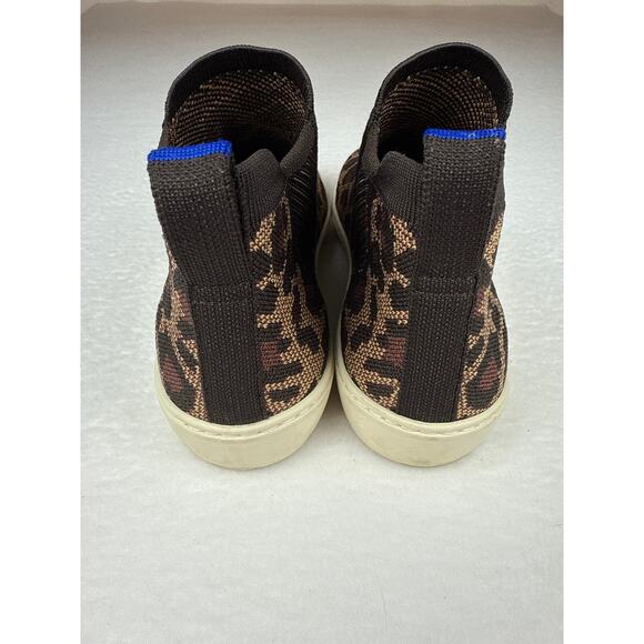 Rothys Chelsea leopard print wildcat high top sneaker women’s size 9 - Picture 6 of 10